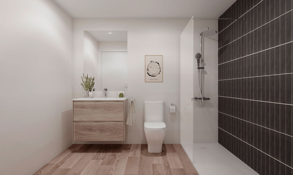 Baño con acabados de calidad